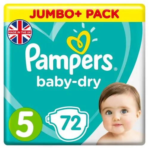 Picture of Pampers Baby Dry Size 5 Belt 11-16kg 72pcs (UK)
