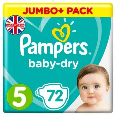 Picture of Pampers Baby Dry Size 5 Belt 11-16kg 72pcs (UK)