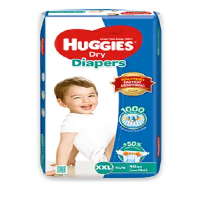 Picture of Huggies Dry XXL Belt Diaper 14-25Kg - 40 Pcs (Malaysia)