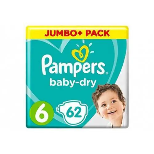 Picture of Pampers Baby Dry Size 6 Belt 13-18kg 62 pcs (UK)