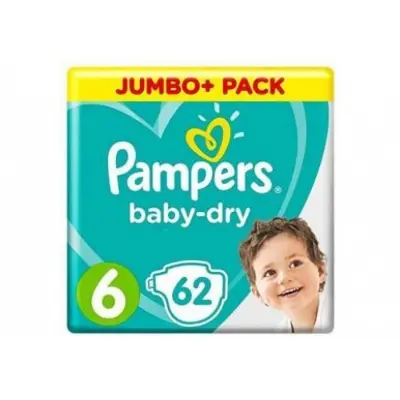 Picture of Pampers Baby Dry Size 6 Belt 13-18kg 62 pcs (UK)