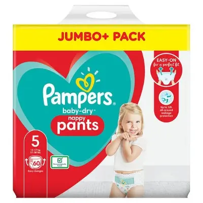 Picture of Pampers Baby Size 5 Pant 12-17kg 60 pcs (UK)