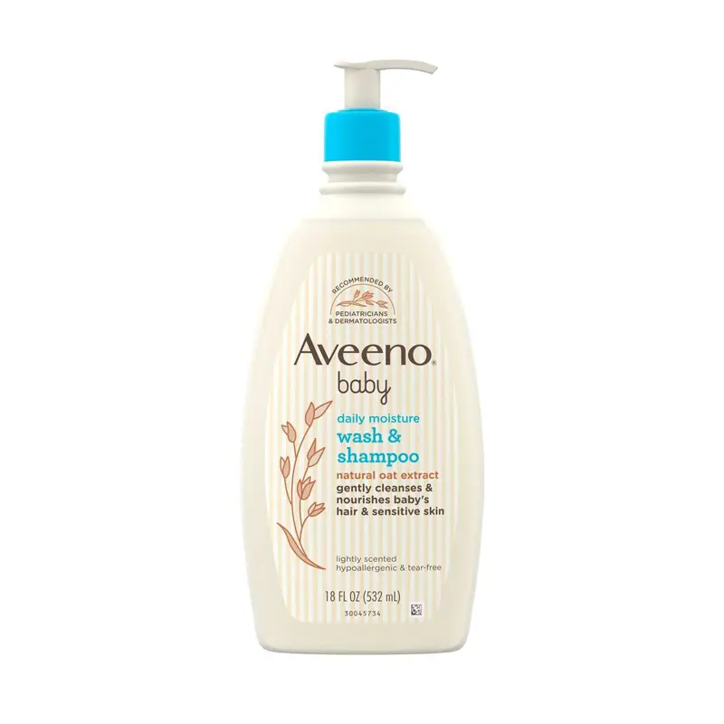 Picture of Aveeno Baby Daily Moistures Wash & Shampoo 532ml UK