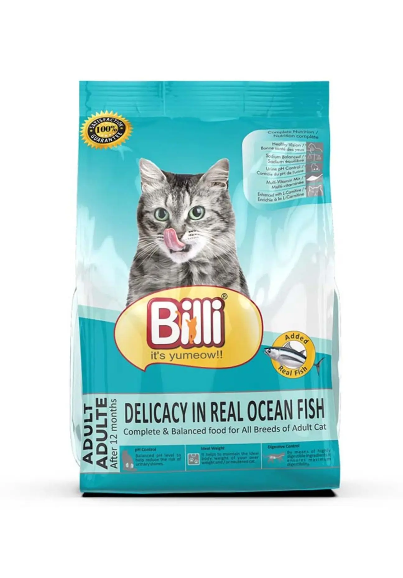 Picture of Billi Real Tuna and sea food Cat Food 3kg Pack