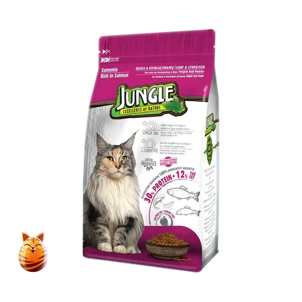 Picture of Jungle Adult Cat Food Salmon Fish 1.5kg, Premium Quality, Made in Turkey