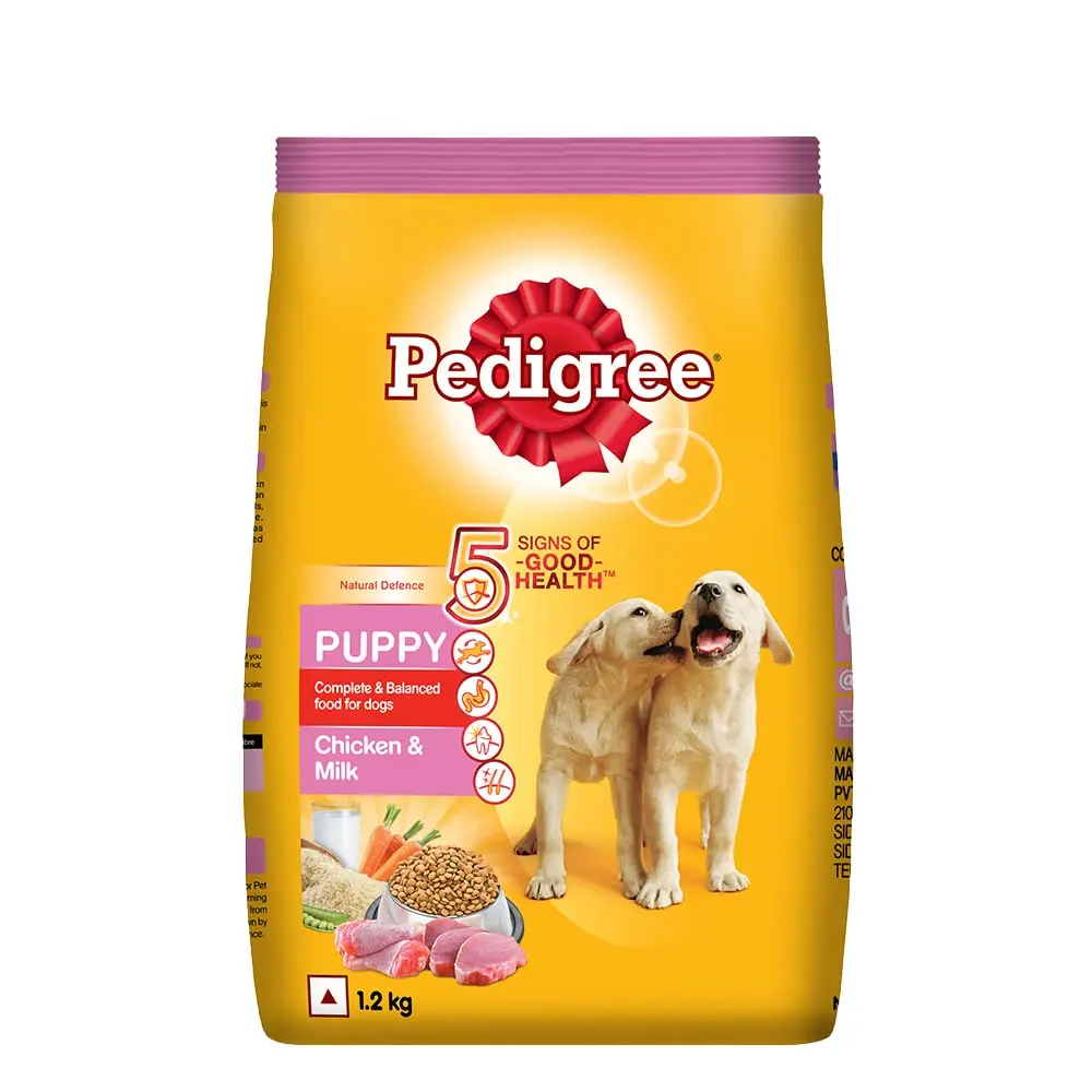 Picture of Pedigree Puppy Dry Dog Food Chicken and Milk Flavor 1.2 Kg Pack
