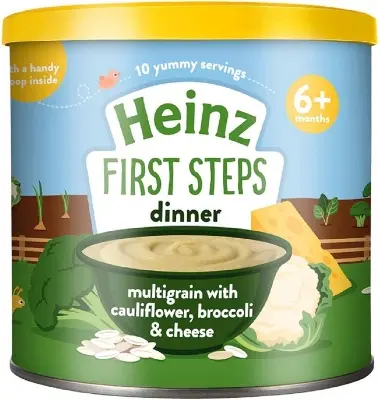 Picture of Heinz First Steps Multigrain with Cauliflower, Broccoli and Cheese, 6 months +, 200g Uk