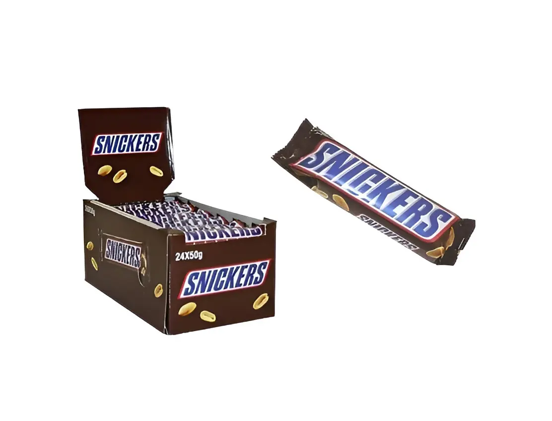 Picture of Snickers Chocolate Bar - Box of 24 (50g each)