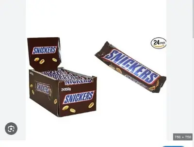 Picture of Snickers Chocolate Bar - Box of 24 (50g each)
