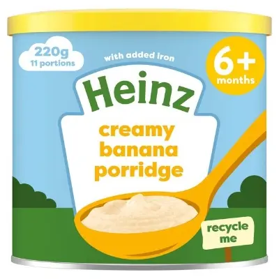 Picture of Heinz First Steps Breakfast Creamy Banana Porridge Baby Food 6+ Months, UK