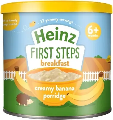 Picture of Heinz First Steps Breakfast Creamy Banana Porridge Baby Food 6+ Months, UK