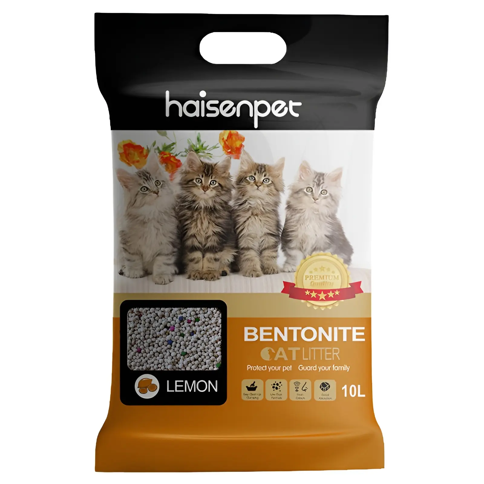 Picture of Haisenpet 10L Bentonite Cat Litter Lemon Flavor