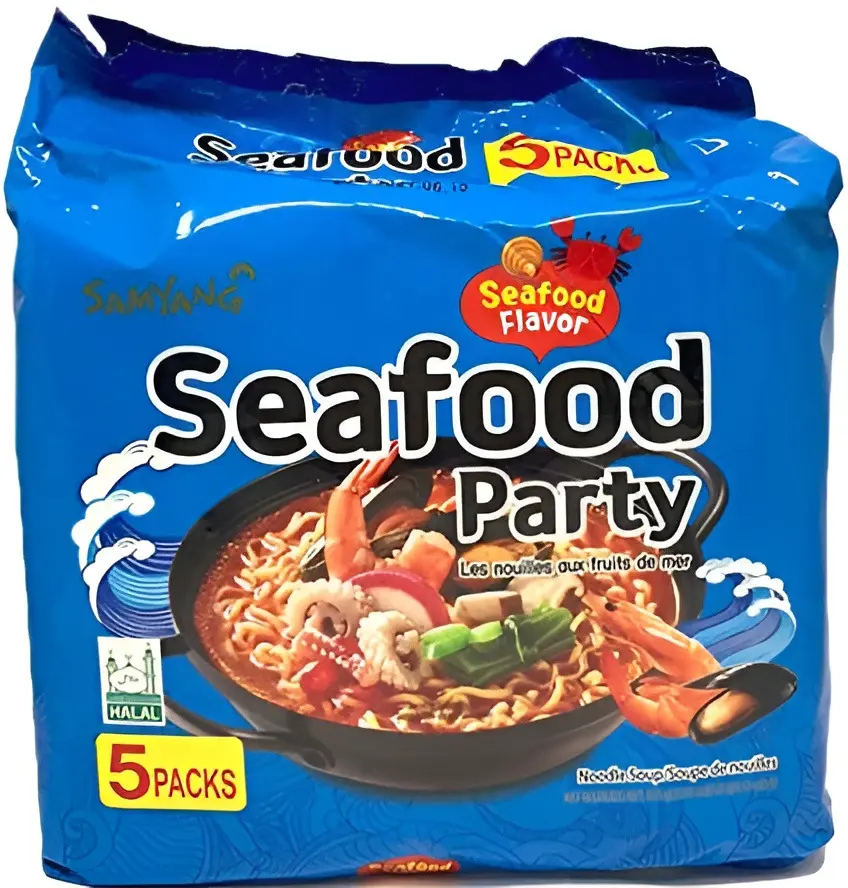 Picture of Samyang Seafood Party Ramen Noodles -125g (Pack Of 5)