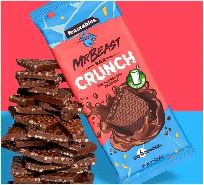Picture of Feastables Mr Beast Bar Crunch Chocolate - 60g