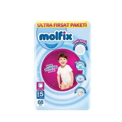 Picture of Molfix 5 Pants 12-17 kg Baby Diaper 68 Pcs Pack, Turkey