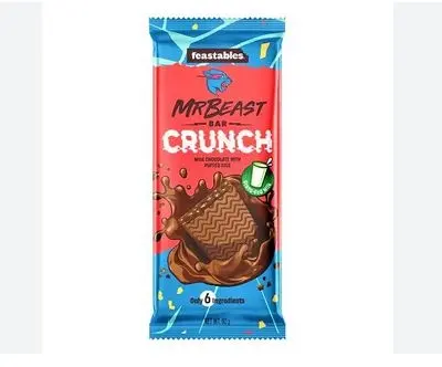 Picture of Mr Beast Feastables Bar Crunch Chocolate, UK