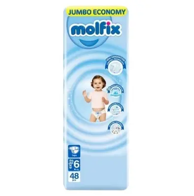 Picture of Molfix Baby Diaper Belt 6 Extra Large 48 Pcs Pack, Made in Turkey