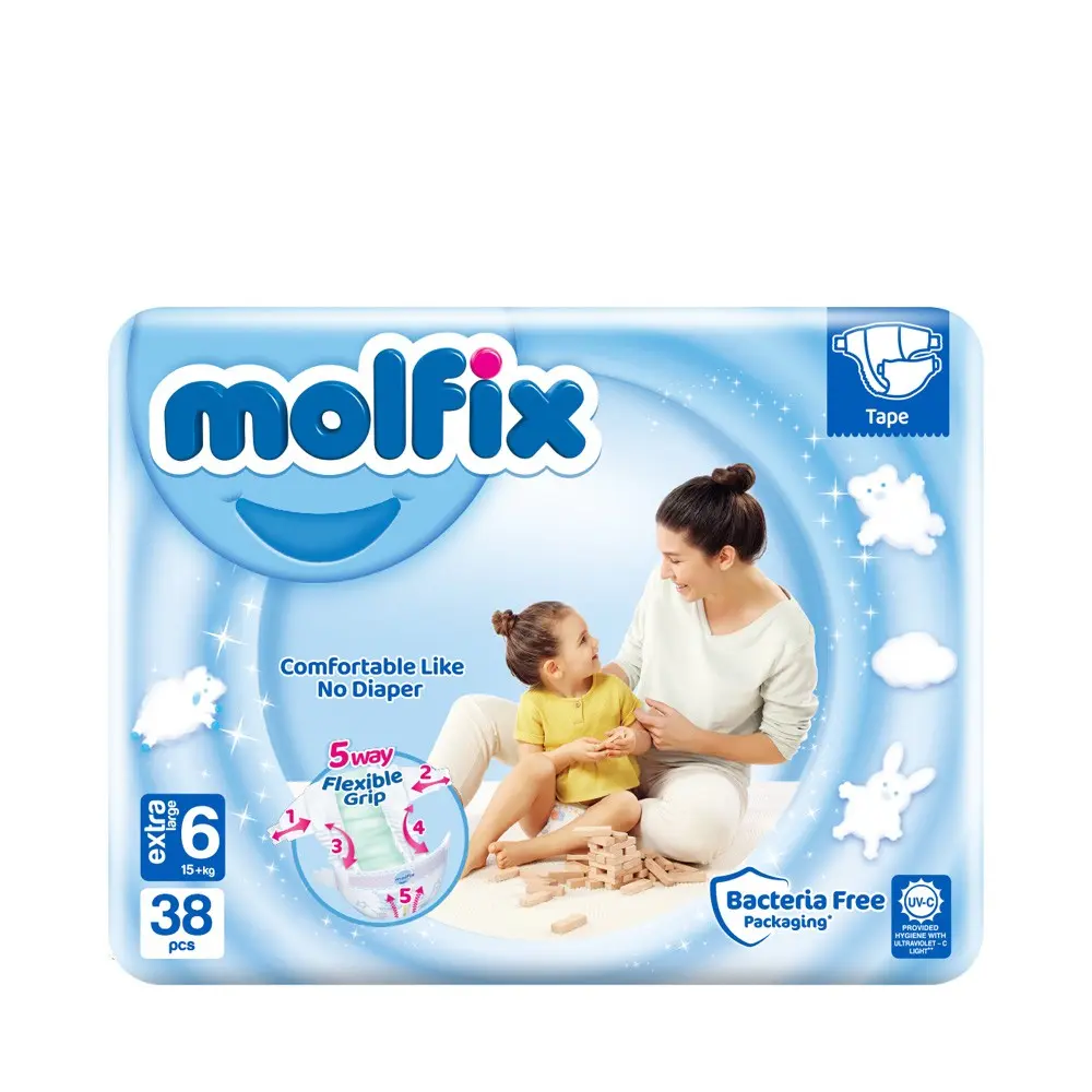 Picture of Molfix Baby Diaper Belt 6 Extra Large 48 Pcs Pack, Made in Turkey