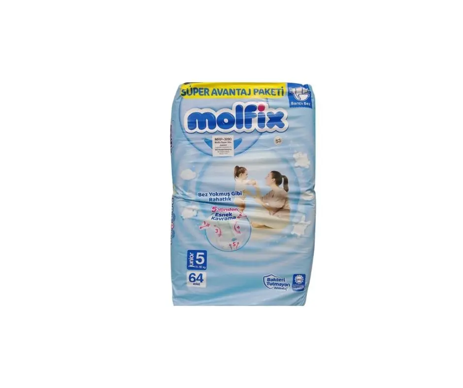 Picture of Molfix Baby Diaper Belt 5 Junior (11-18 kg) 64 Pcs Pack, Made in Turkey