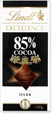 Picture of Lindt Excellence Dark Chocolate 85%, 100gm Pack