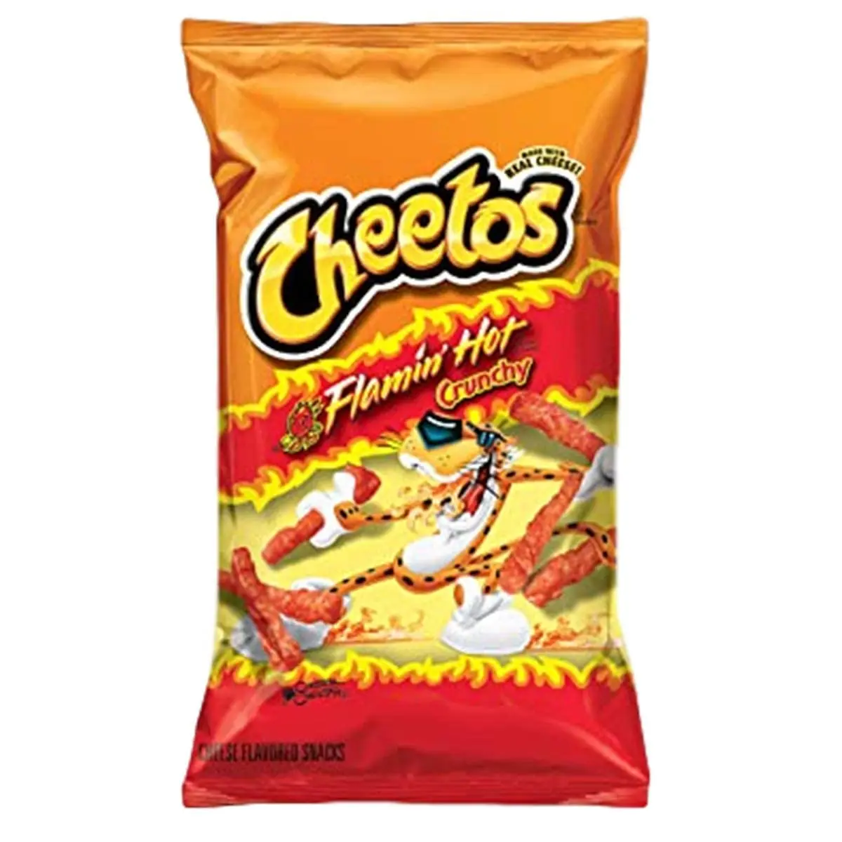 Picture of Cheetos Flaming Hot Crunchy Chips 227gm, Made in USA