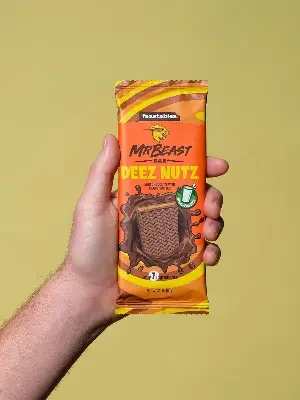 Picture of Mr Beast Deez Nutz Milk Chocolate Bar With Peanut Butter 60g