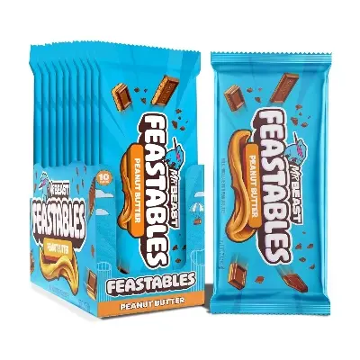 Picture of Feastables Mr Beast Peanut Butter Chocolate Bar 60g, Made in USA