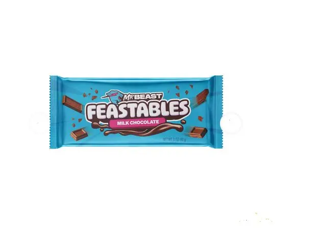 Picture of Feastables Mr Beast Milk Crunch Chocolate Bar 60g, Made in USA
