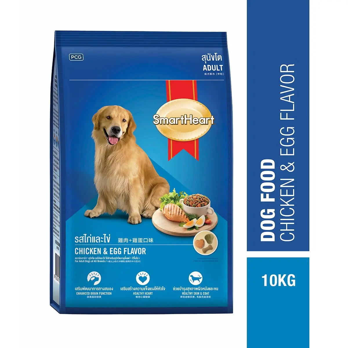 Picture of Smart Heart Adult Dry Dog Food Chicken & Egg Flavour 10Kg