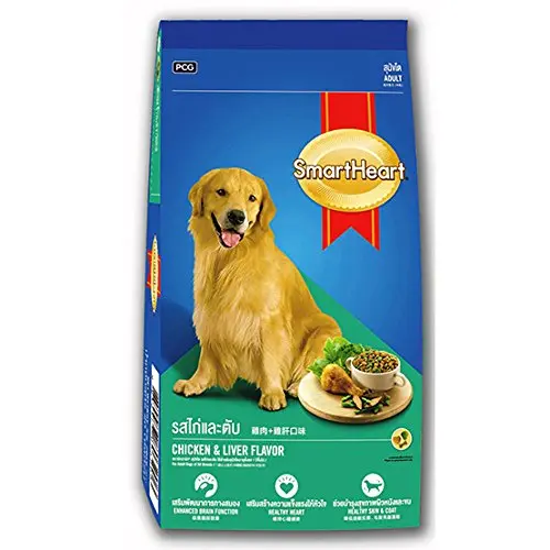 Picture of Smart Heart Adult Dry Dog Food Chicken & Liver Flavour 10 Kg