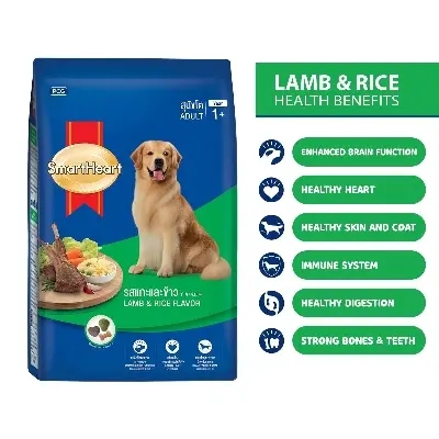 Picture of Smart Heart Adult Dog Food Dry Lamb and Rice 10kg
