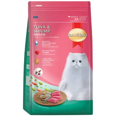 Picture of SmartHeart Adult Dry Cat Food Tuna & Shrimp 1.2kg Pack