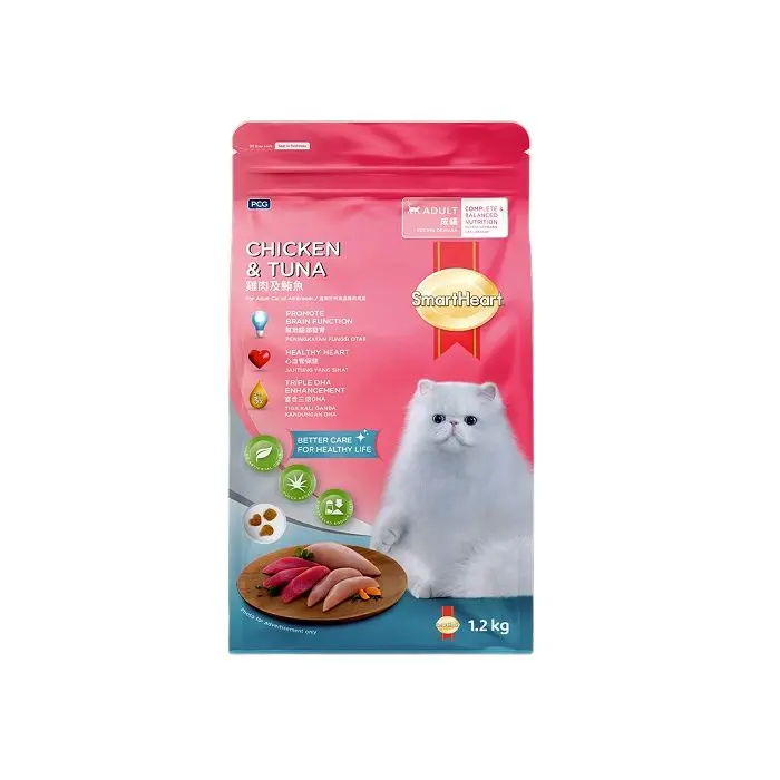 Picture of SmartHeart Adult Cat Food Chicken & Tuna 1.2kg Pack