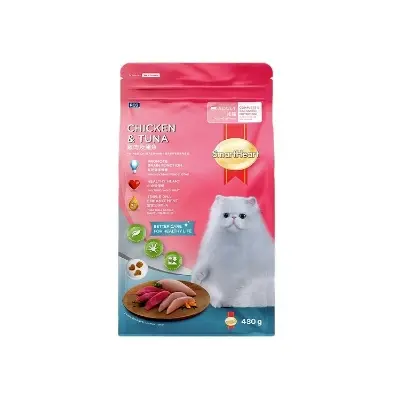 Picture of SmartHeart Adult Cat Food Chicken & Tuna 480g Pack