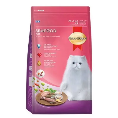Picture of SmartHeart Adult Cat Food Seafood 480g Pack