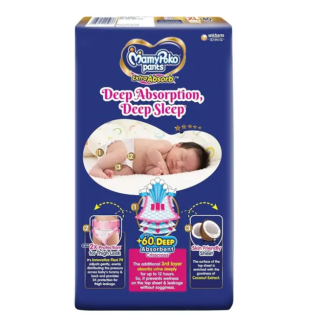 Picture of Mamypoko XXL Pants 15-25kg Baby Diaper 34 Pcs Pack