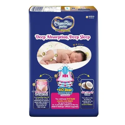 Picture of Mamypoko Large Pants 9-14kg Baby Diaper 48 Pcs Pack