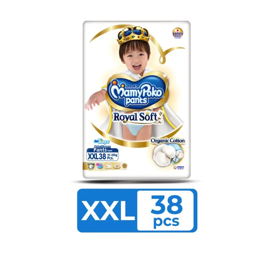 Picture of MamyPoko Royal Soft For Boys XXL38 Pants 1pack, Made in Indonesia
