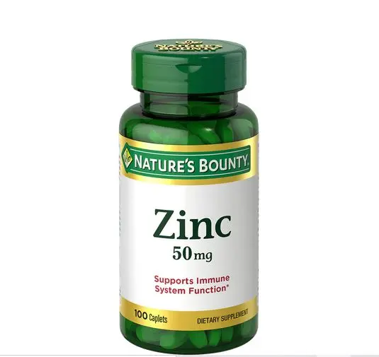 Picture of Nature's Bounty Zinc 50mg 100 Capsules, Made in USA