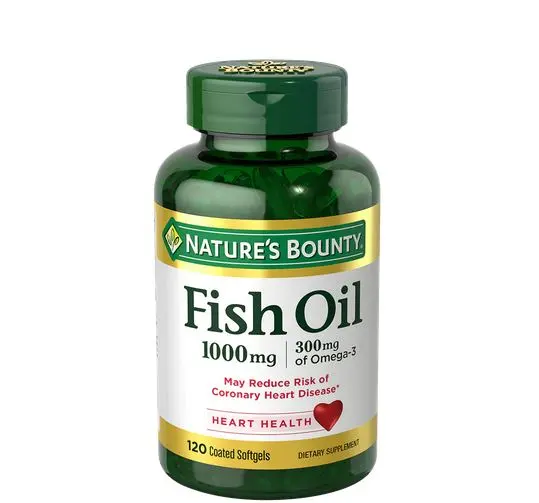 Picture of Nature's Bounty Fish Oil 1000mg 120 Capsules, Made in USA