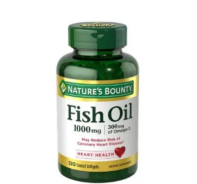 Picture of Nature's Bounty Fish Oil 1000mg 120 Capsules, Made in USA