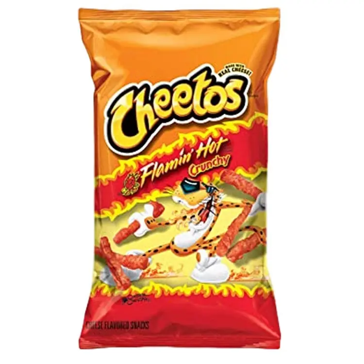 Picture of Cheetos Crunchy Flaming Hot Chips 227gm, Made in USA