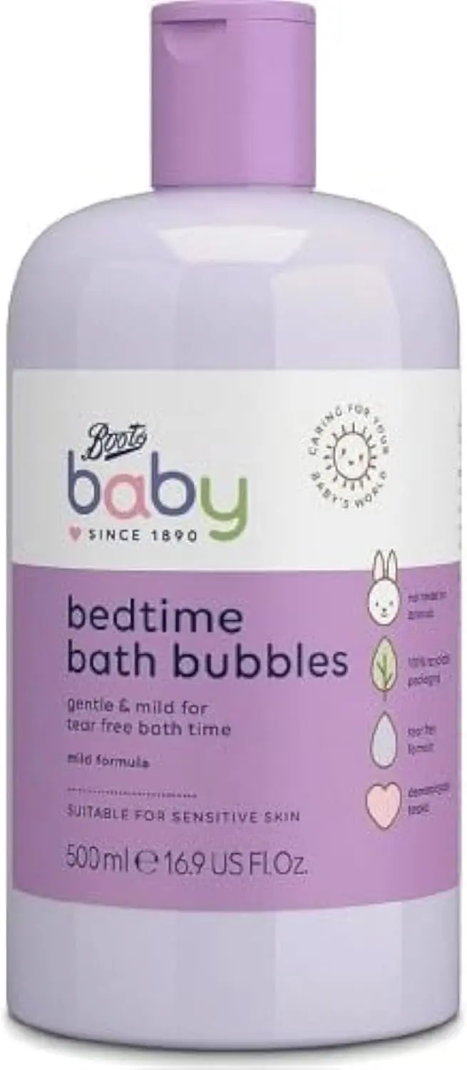Picture of Boots Baby Bath bubbles 500ml, Made in UK