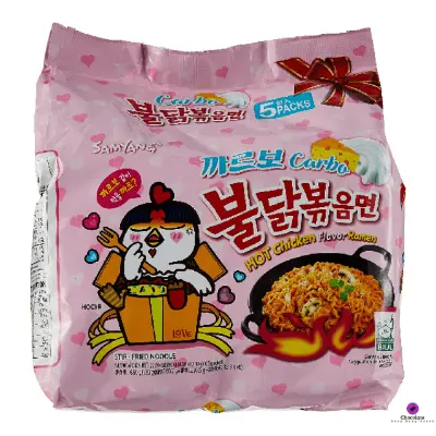 Picture of Samyang Carbo Hot Chicken Flavor Ramen Family Pack 650gm Wholesale Express BD