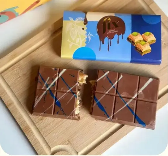 Picture of Fix Dessert Chocolatier Kunafa Luxury Dubai Chocolate Bar 200g