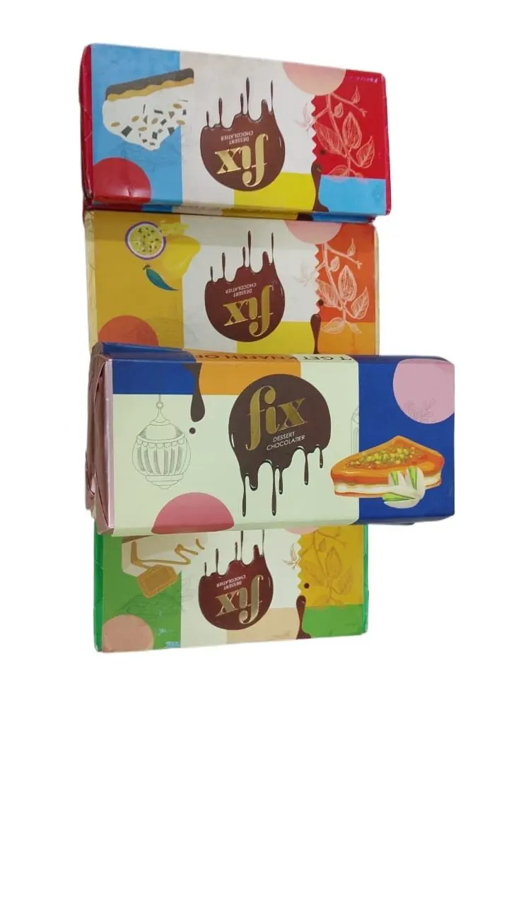 Picture of Fix Dessert Chocolatier Kunafa Cinnamon, Caramel & Peanut Luxury Dubai Chocolate Bar 200g 1Pack