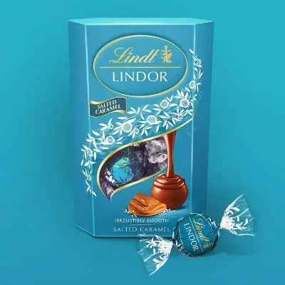 Picture of Lindt Lindor Salted Caramel Milk Chocolate Truffles 200gm Wholesale Express BD