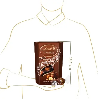 Picture of LINDT Lindor Hazelnut Cornet 200g Wholesale Express BD