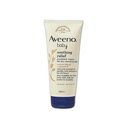Picture of Aveeno Baby Soothing Relief Emollient Cream - 200ml, Made in UK