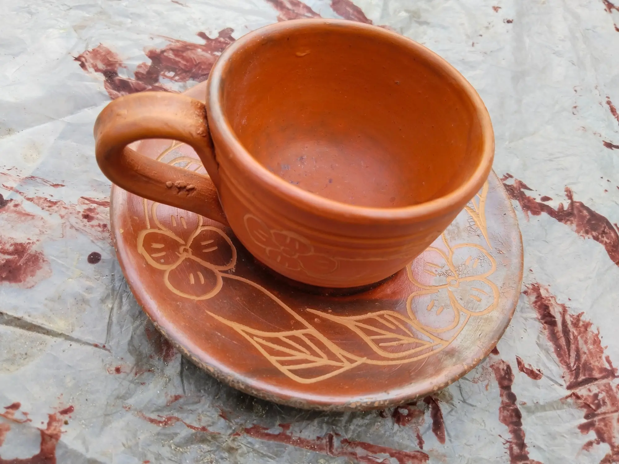 Picture of Matir _ Tea Cup Set 1 Piece Matir Cup Matir Tea Cup Handmade Clay items